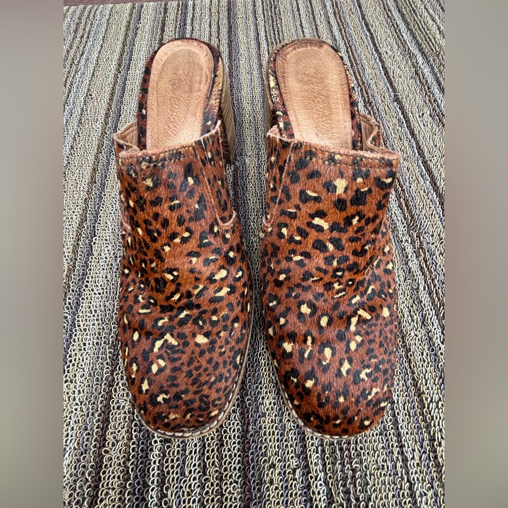 Madewell pony hair Carey stack heel mule 7.5. GUC
